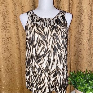 Talbots Animal Print Cotton Top NEW WITH TAGS